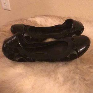 COACH Black Flats